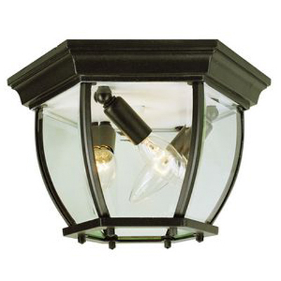 Trans Globe Lighting 4907 BK 4 Light Flush-mount in Black